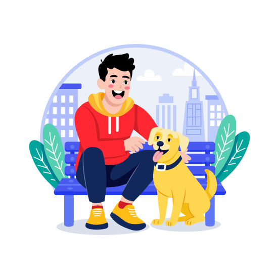 Pet, Animal, Dog, Creature, Loving illustration
