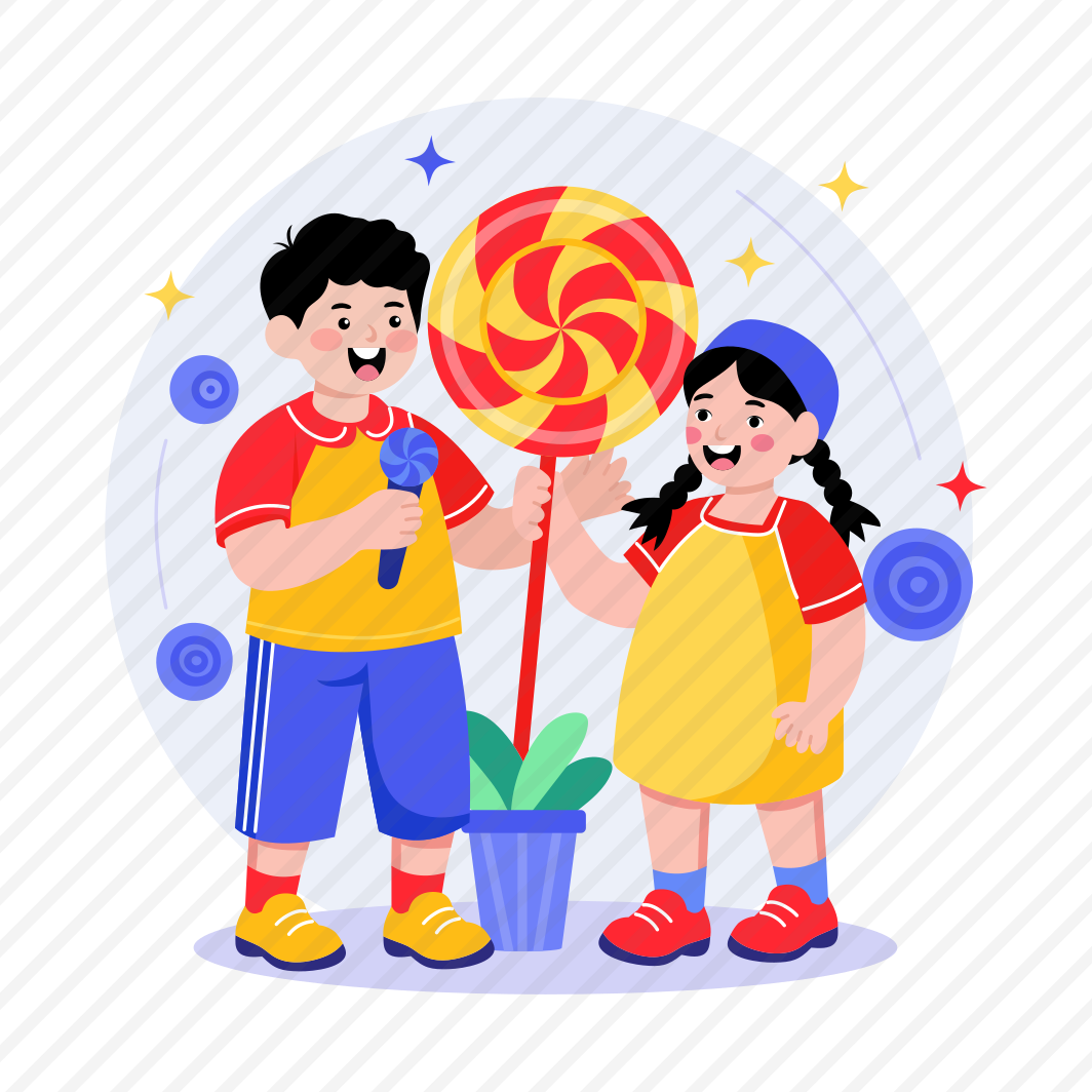 Sharing Candy, Lollipop, Sweet, Confectionery, Friends preview