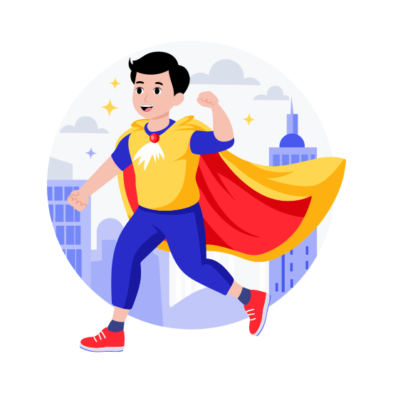 Superhero Costume, Attire, Apparel, Outfit, Kid illustration