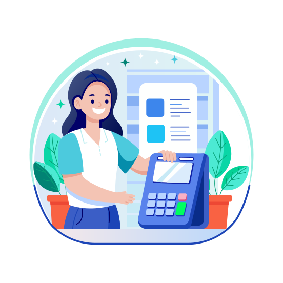 Billing, Transaction, Payment, Pos, Terminal, illustration