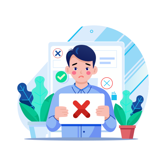 Card Expire, Denial, Error, Invalid, Decline illustration