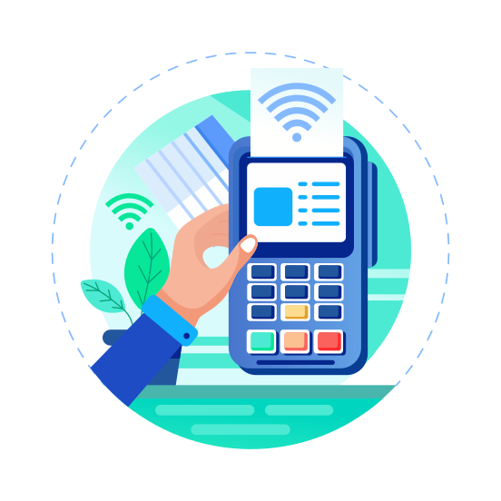 Pos Payment, Terminal, Machine, Transaction, Payment illustration