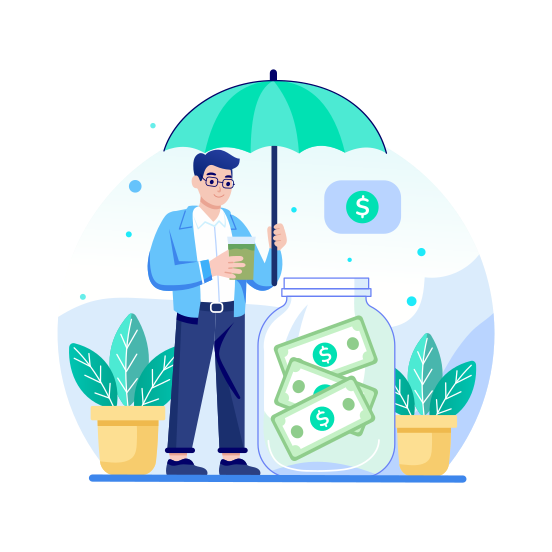 Savings, Cash, Money, Finance, Preserved Cash illustration