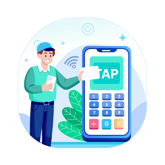 Smart Payment, Banking, App, Mobile Transaction, Finance illustration