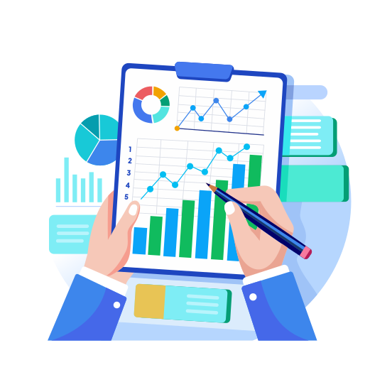 Track Spending, Sketching, Planning, Graph, Chart, illustration