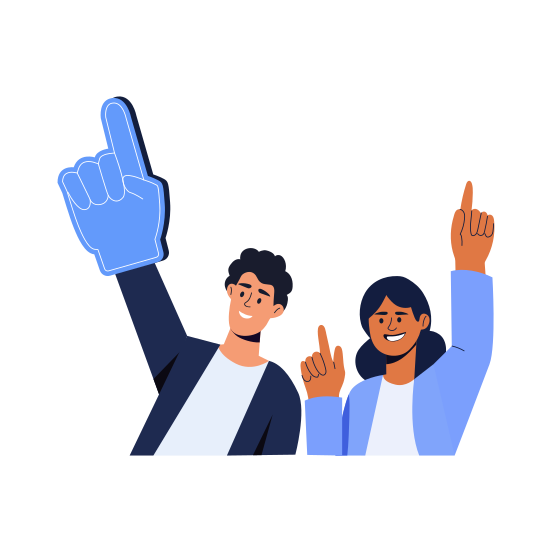 Cheering Up, Excited, Happy, Friends, Bff illustration