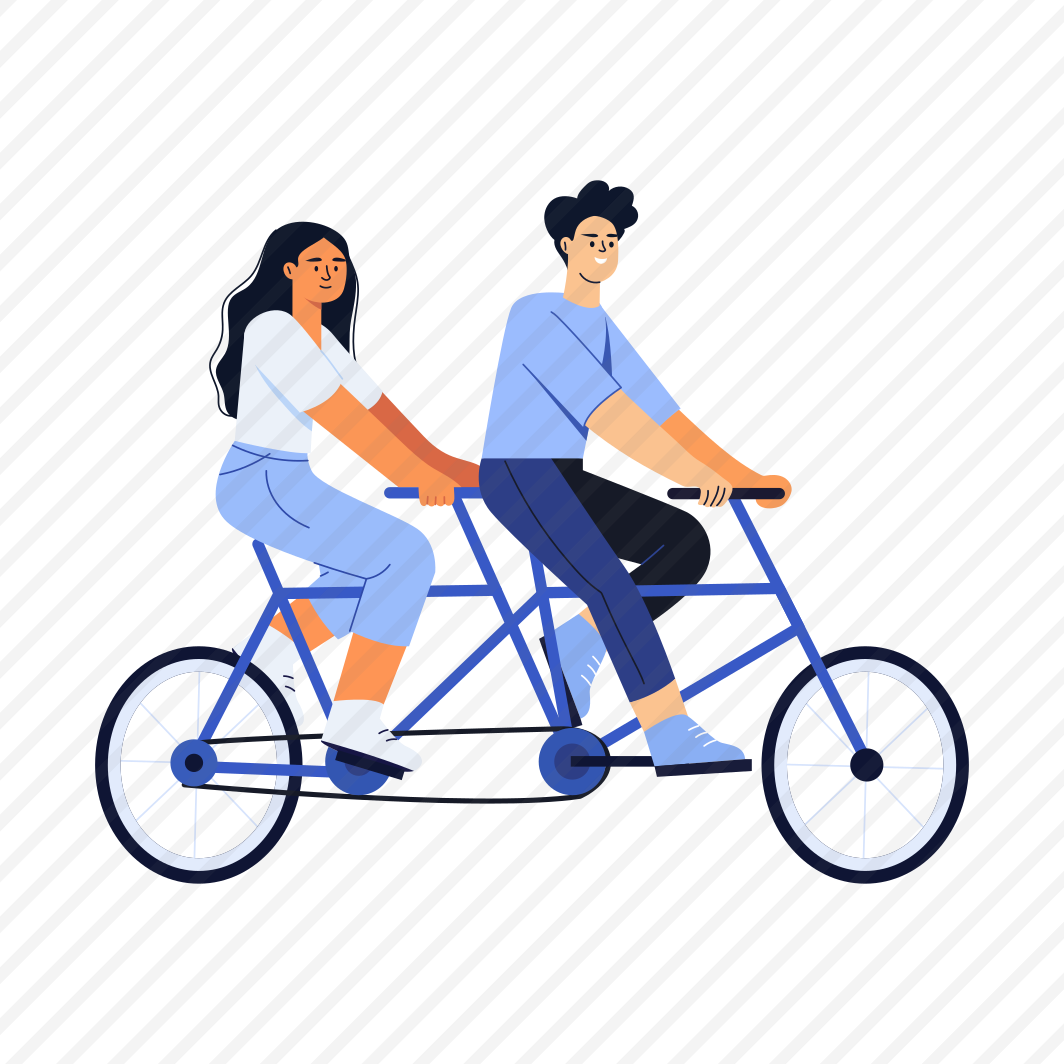 Cycling Together, Riding, Friends, Bff, Companion preview