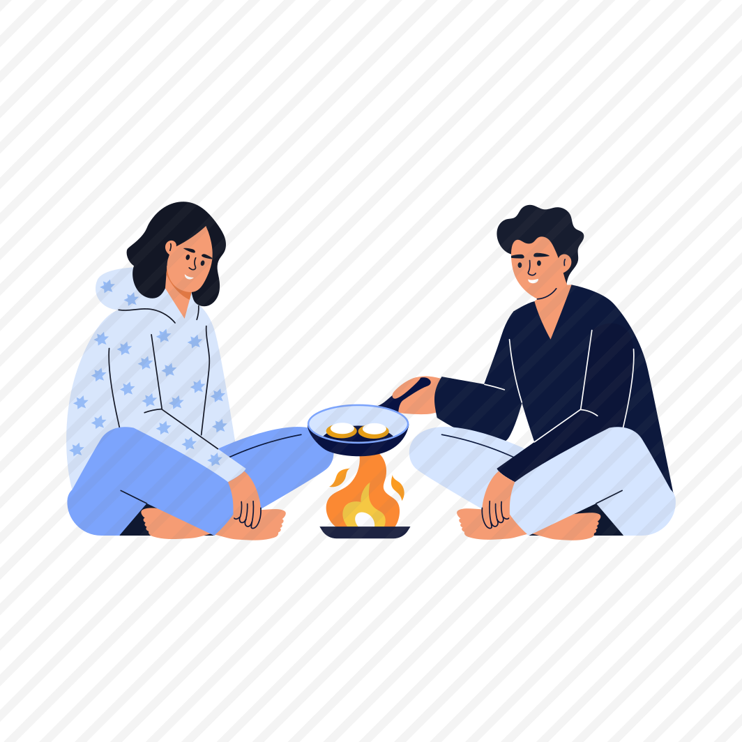 Outdoor Cooking, Camping, Enjoying, Friends, Bff preview