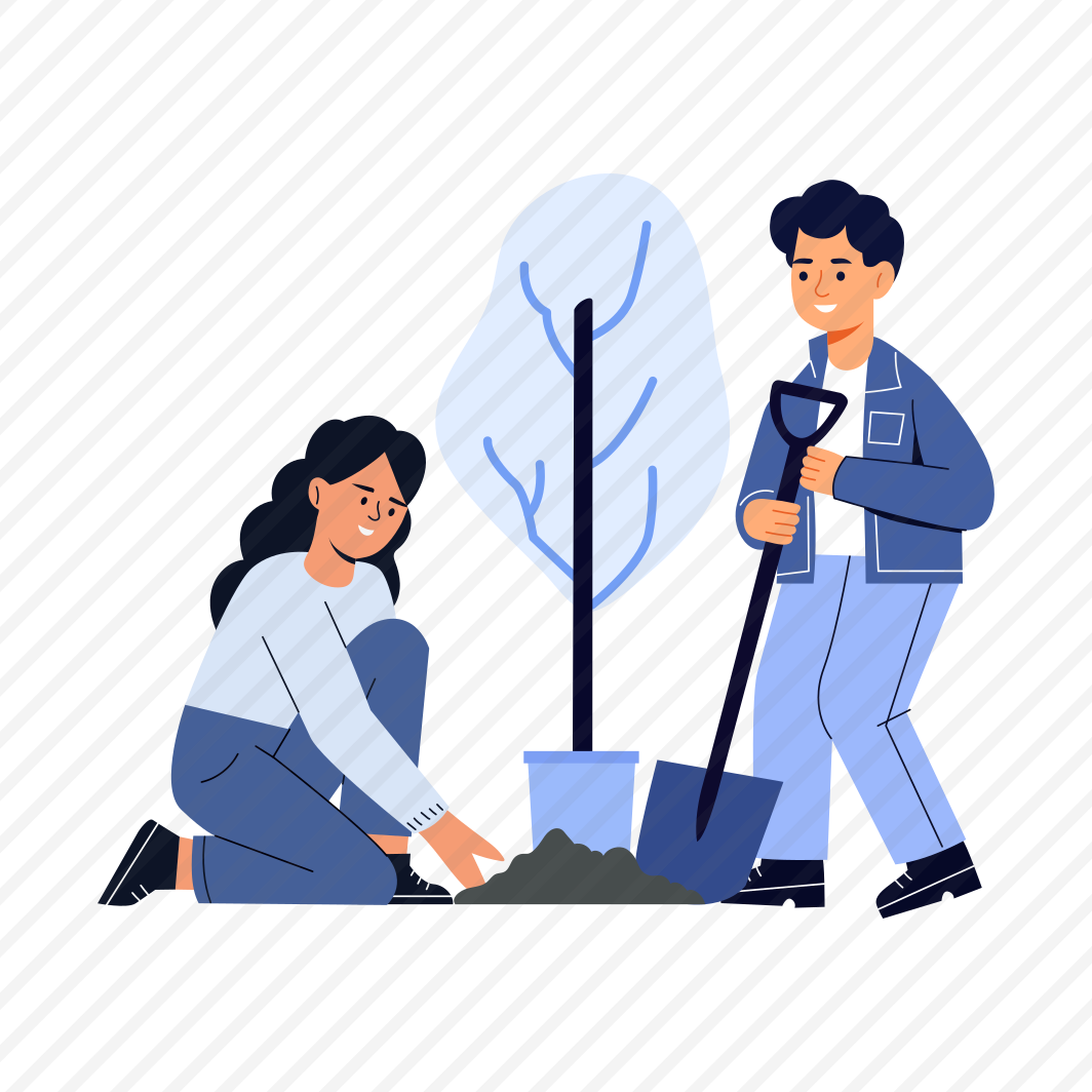 Planting Tree, Hobby, Digging, Friends, Bff, preview