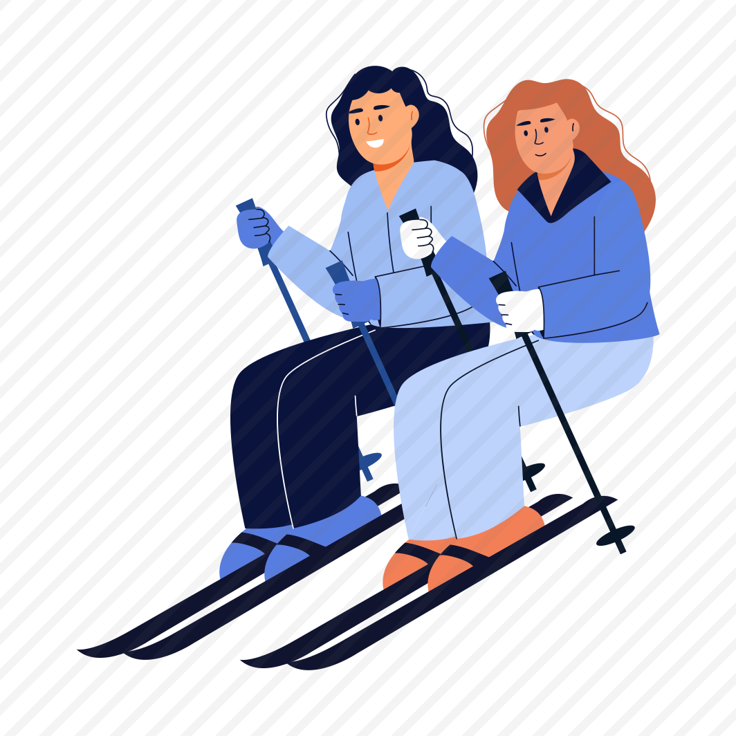 Skiing, Sport, Adventure, Friends, Bff preview