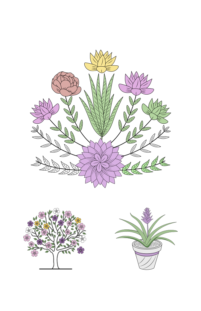Nature and Botany Illustration Set Large Set Preview
