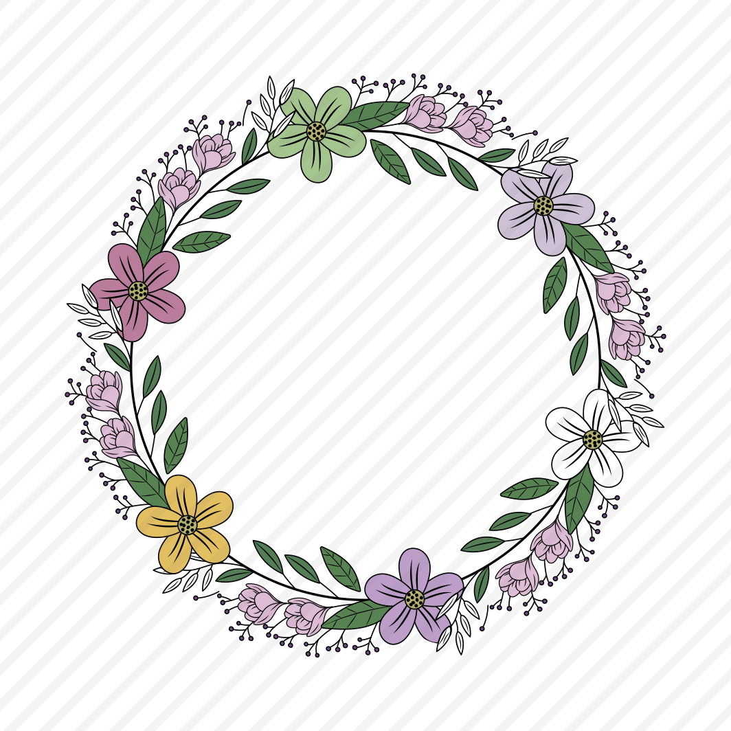 Circular Wreath, Hanging, Floret, Blooming, Nature, preview