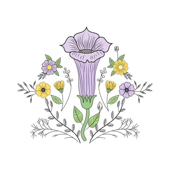 Corpse Flower, Nature, Floret, Blooming, Ornate, illustration