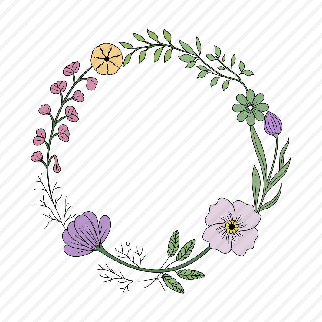 Floral Wreath, Decor, Floret, Blooming, Nature, preview