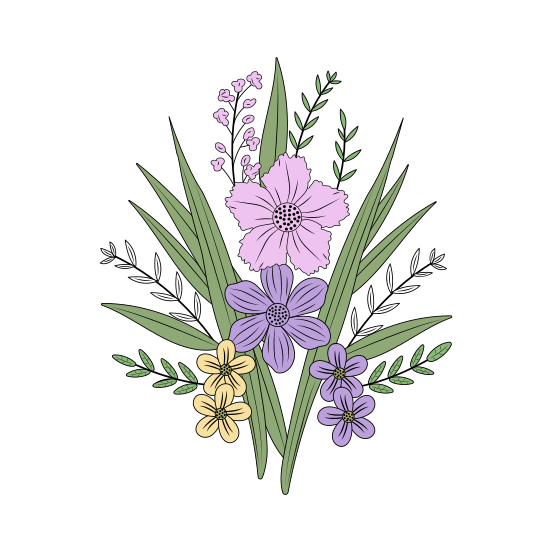 Gladious, Decoration, Floret, Blooming, Nature, illustration