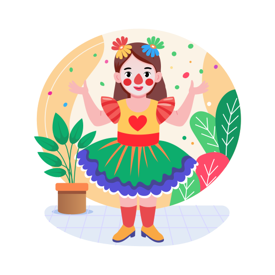 Birthday Costume, Frock, Attire, Dress, Apparel, illustration