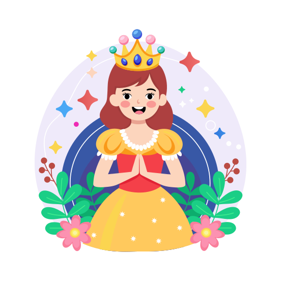 Birthday Girl, Joyful, Smiling, Celebration, Party illustration
