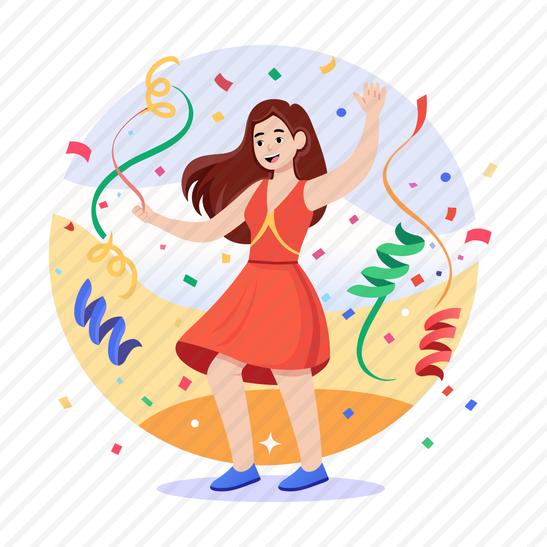 Birthday Party, Celebration, Cheerful, Confetti, Enjoying preview