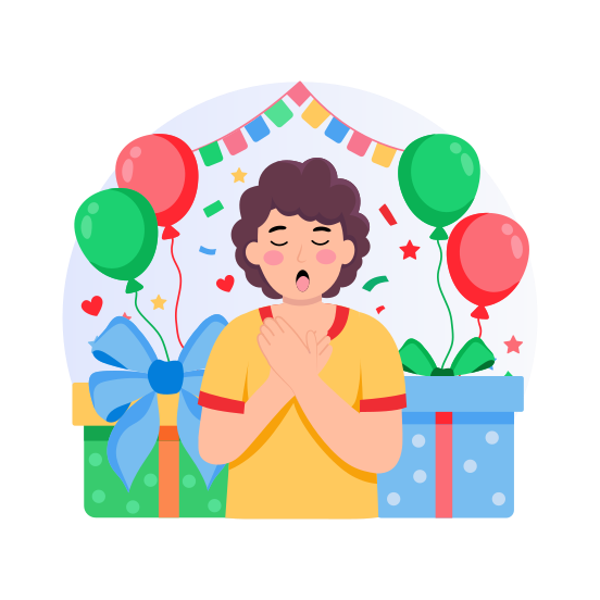 Birthday Wish, Occasion, Moment, Celebration, Party illustration