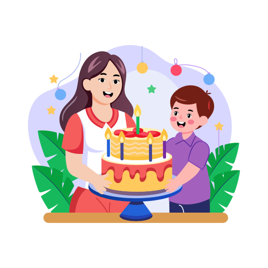 Cake, Celebration, Birthday, Party, Confectionery illustration