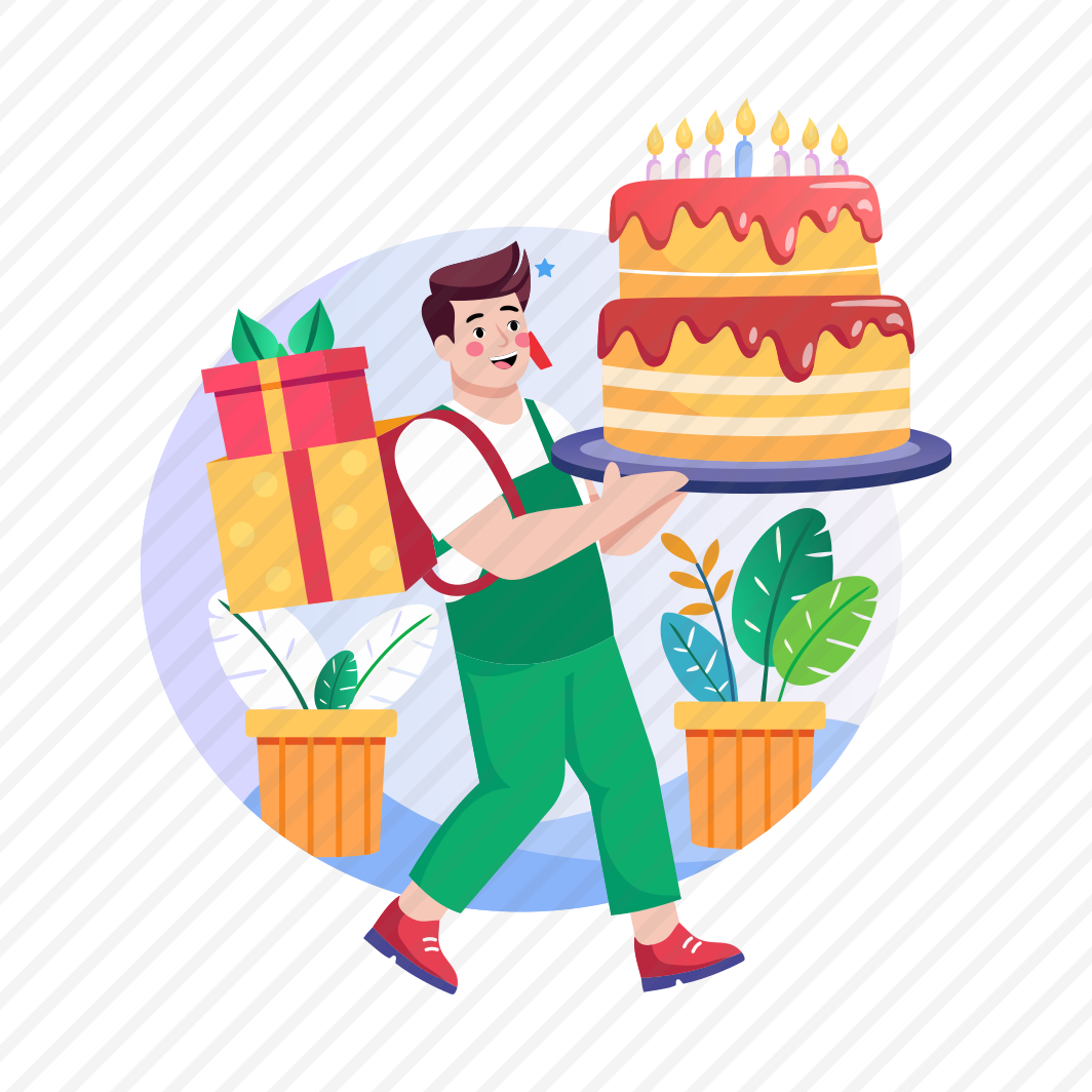 Carrying Cake, Confectionery, Birthday, Dessert, Celebration, preview