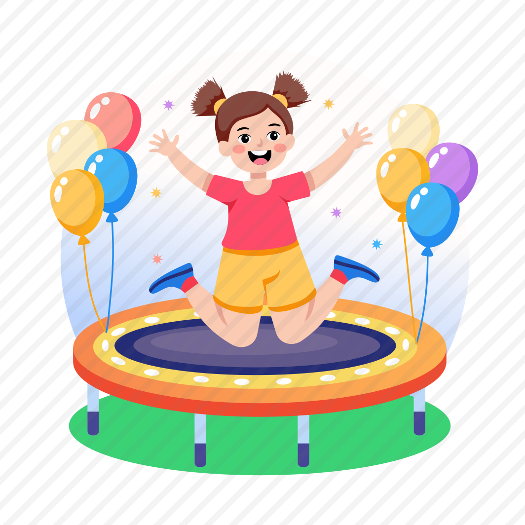 Trampoline, Jumping, Enjoying, Playing, Celebration preview
