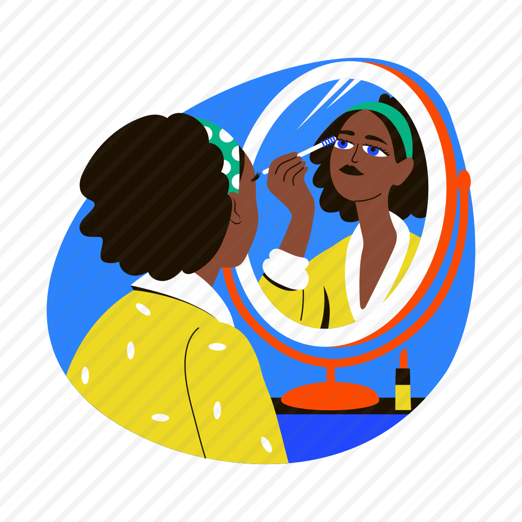 Applying Mascara, Makeup, Cosmetics, Beauty, Character preview