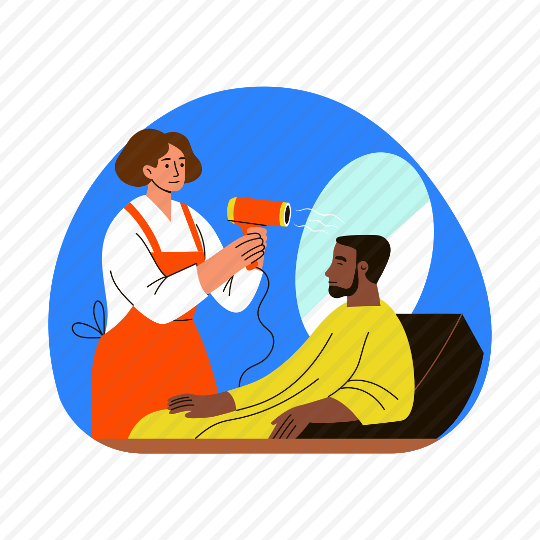 Blow Drying, Grooming, Barber, Hairstyling, Stylist preview