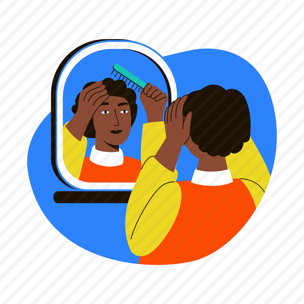 Combing Hair, Grooming, Hairstyling, Detangling, Brushing, preview