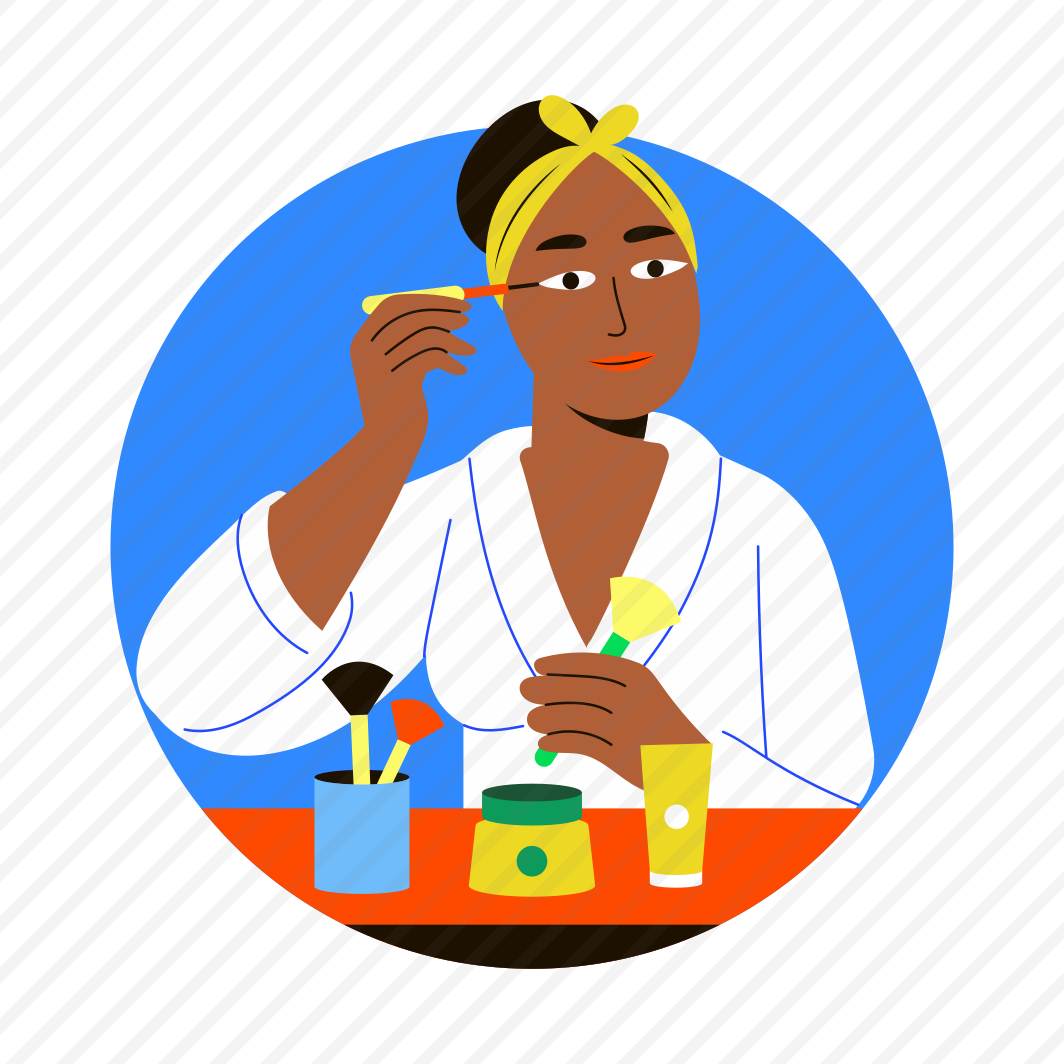 Doing Makeup, Cosmetics, Beauty, Applying Mascara, Woman preview