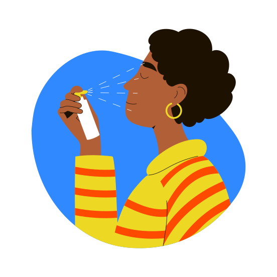 Face Mist, Spray, Applicator, Cosmetics,  Skincare illustration