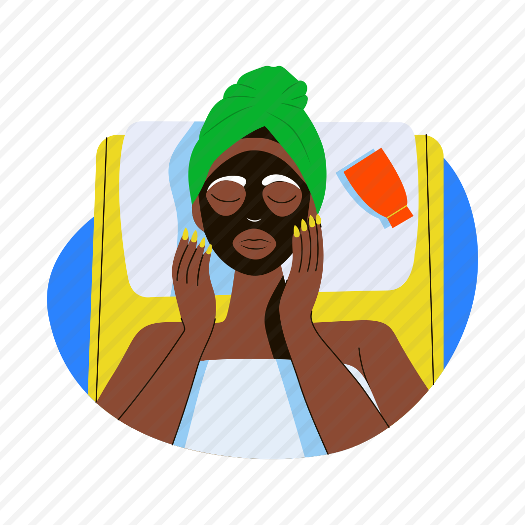 Facial Mask, Skincare, Spa, Beauty, Character preview