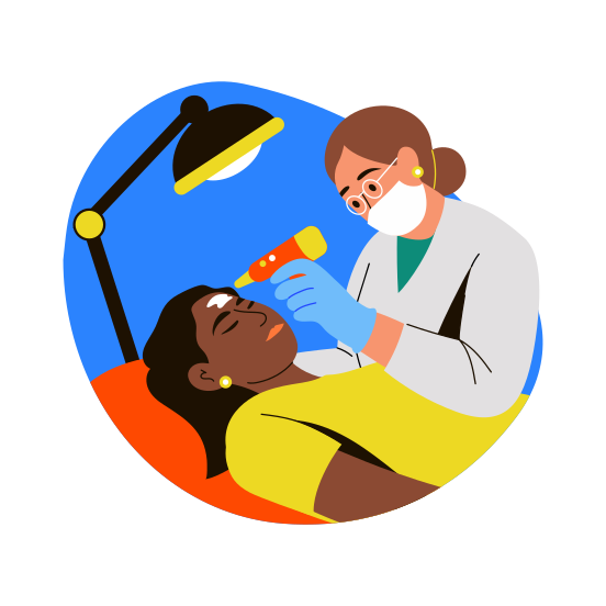 Laser Treatment, Facial Therapy, Cosmetology, Beauty, Skincare illustration