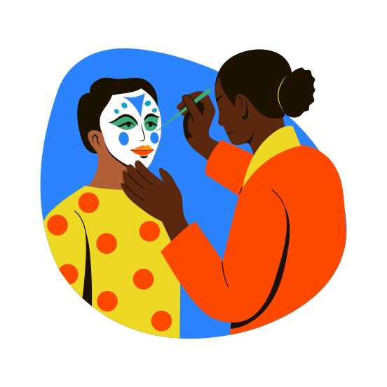 Makeup Artist, Beautician, Stylist, Cosmetologist, Visagist illustration