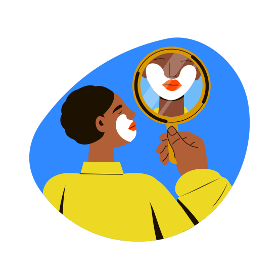 Makeup Mirror, Reflection, Hand Mirror, Cosmetics, Beauty illustration