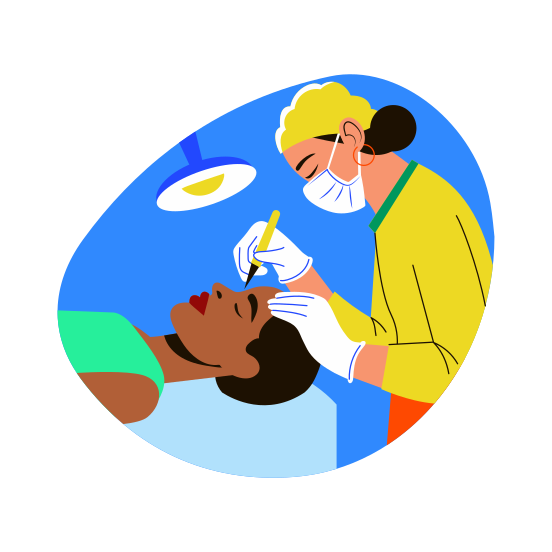 Microblading, Brow Tinting, Makeup, Cosmetics, Beauty illustration