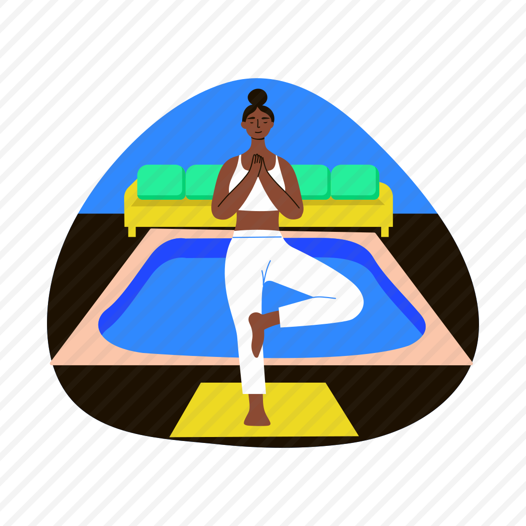 Yoga Practice, Exercising, Meditation, Posing, Balancing preview