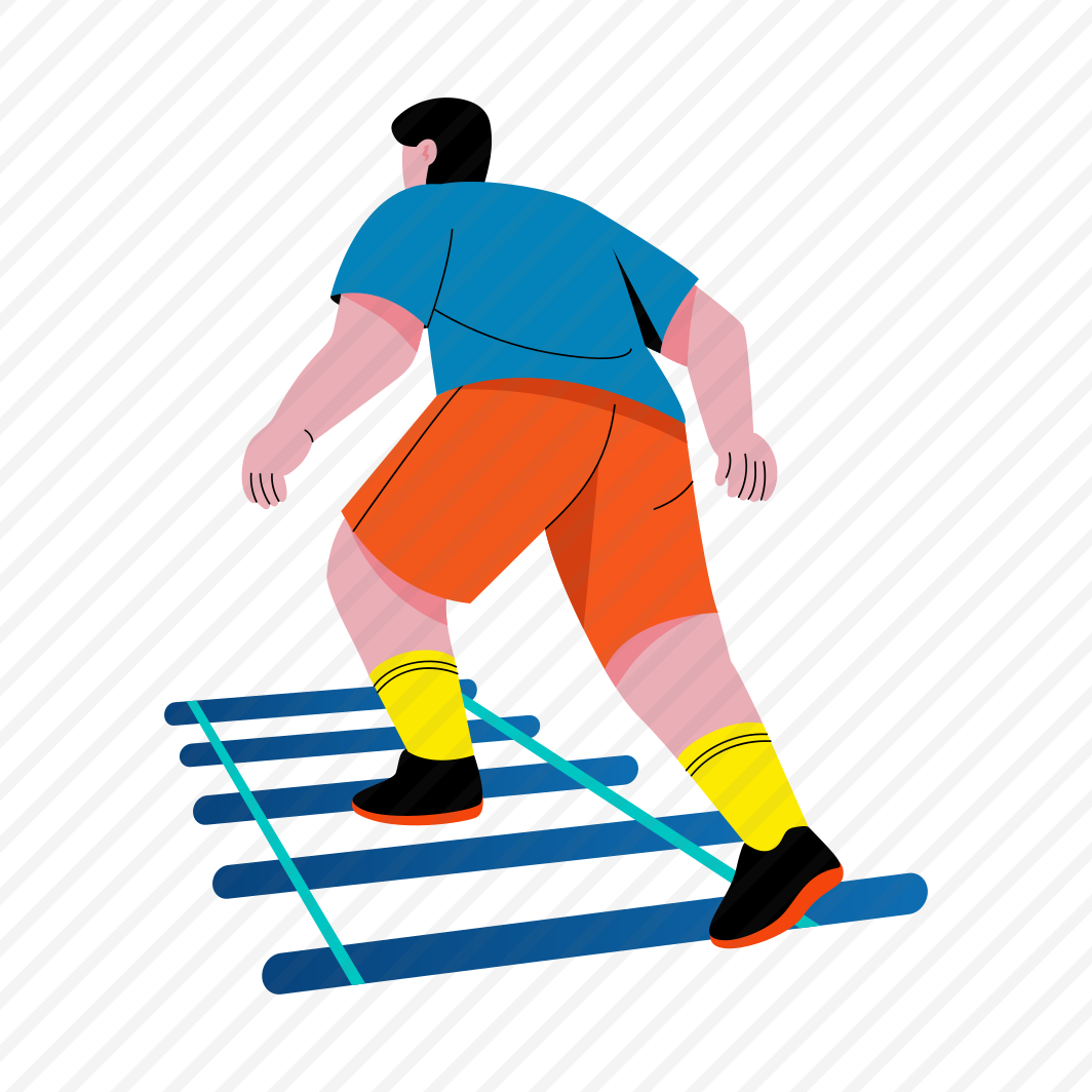 Agility Ladder, Footwork, Workout, Exercise, Character, preview