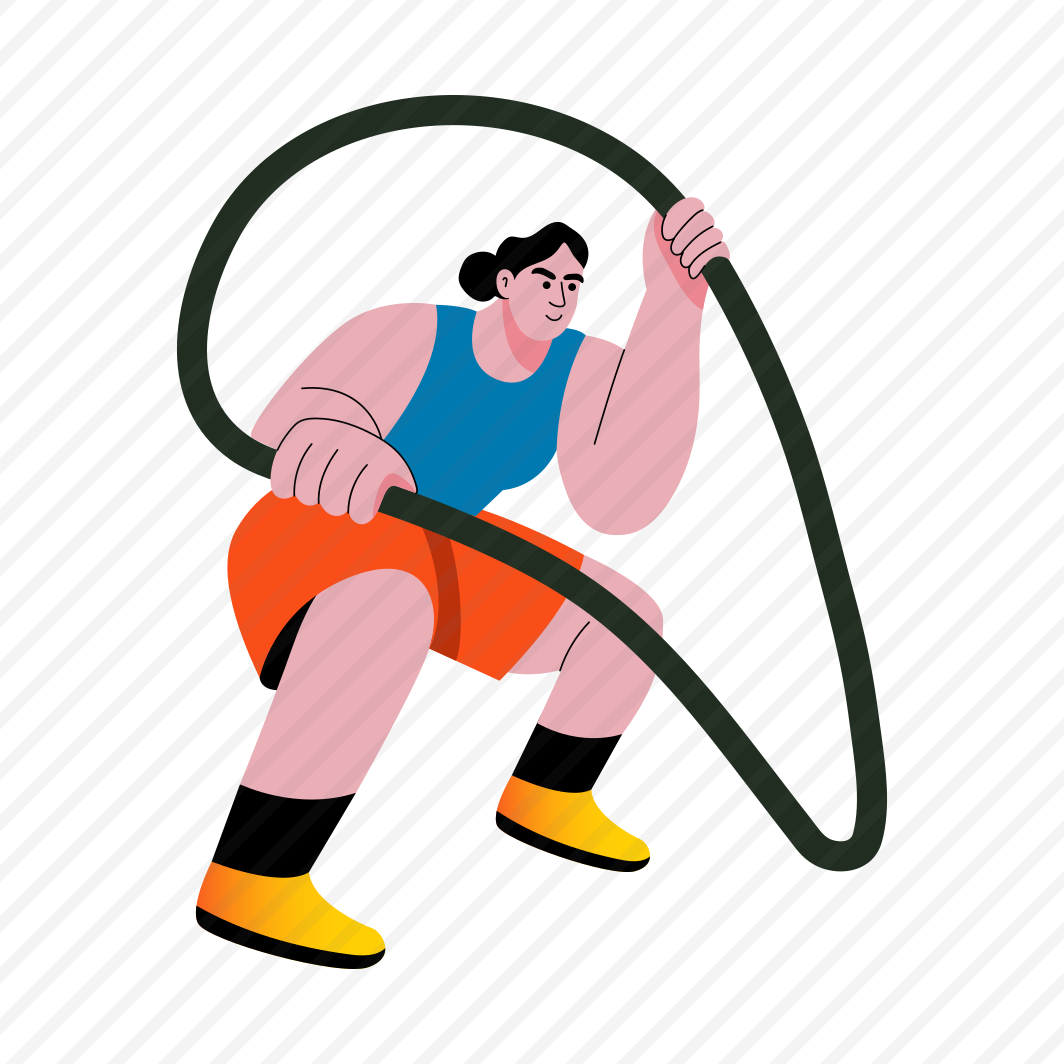 Battle Rope, Workout, Character, Person, Fitness, preview