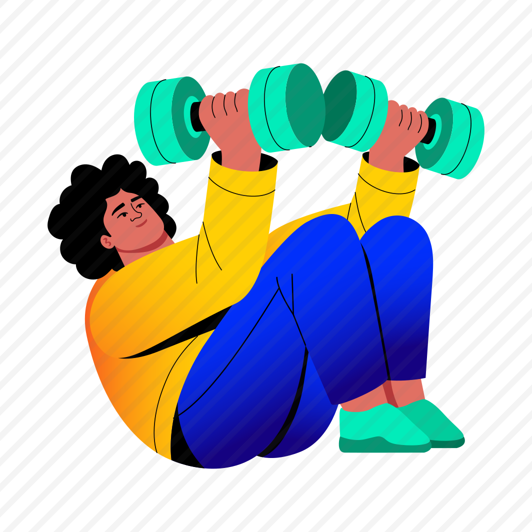 Dumbbell Exercise, Barbell, Workout, Character, Fitness, preview