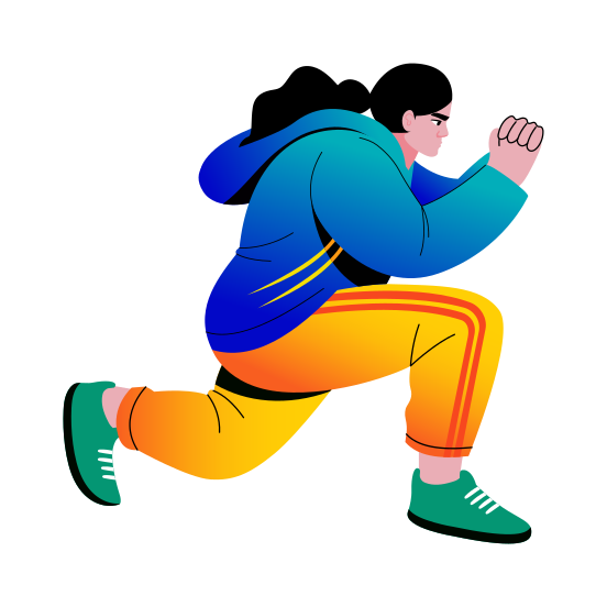 Exercise, Character, Person, Fitness, Workout, illustration