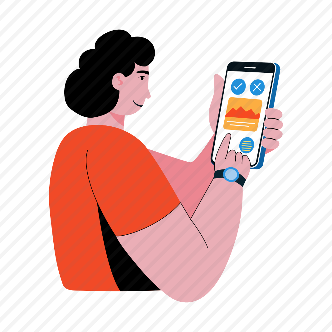 Fitness App, Mobile, Technology, Device, Character, preview