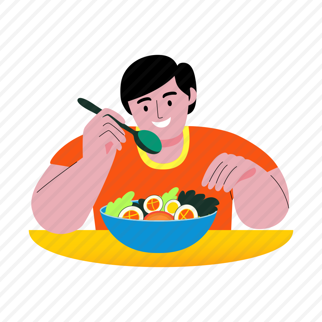 Healthy Meal, Eating, Food, Character, Person, preview