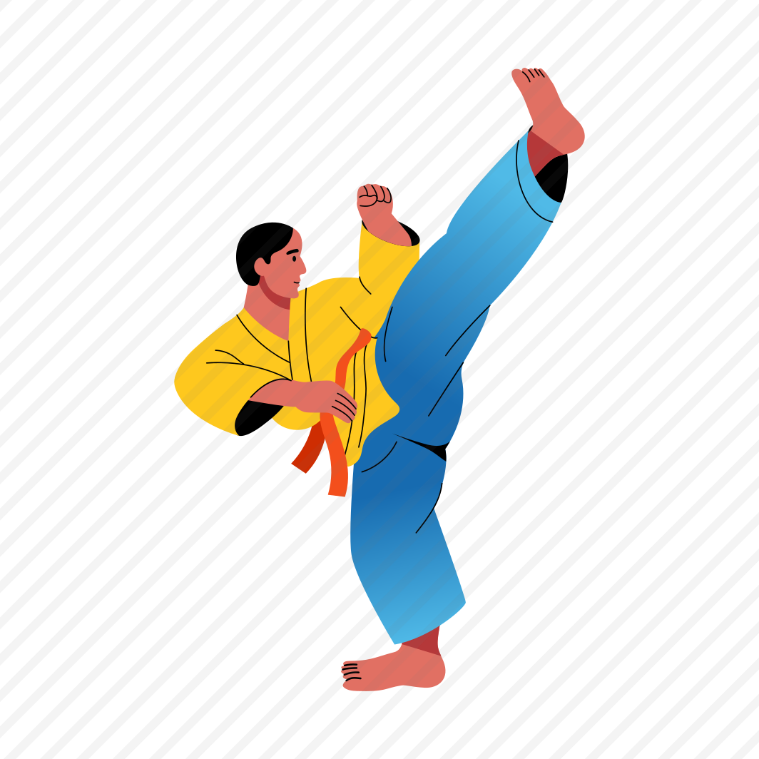 High Kick, Taekwondo, Karate, Character, Person, preview