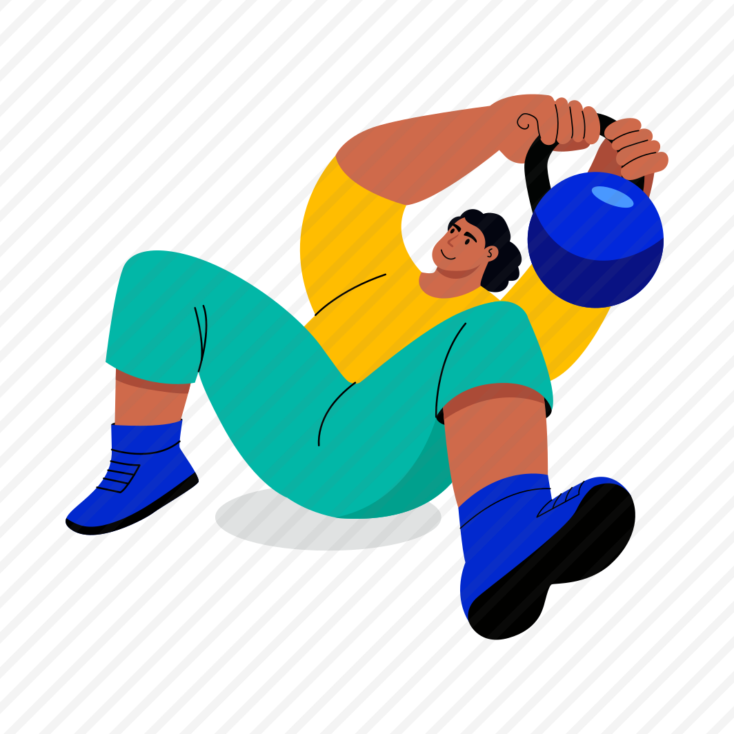 Kettlebell Swing, Cardio, Lifting, Fitness, Character, preview