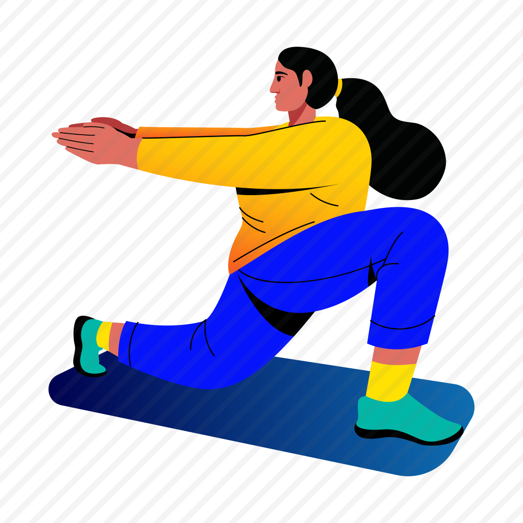 Lunges Workout, Quads, Stretching, Character, Fitness, preview