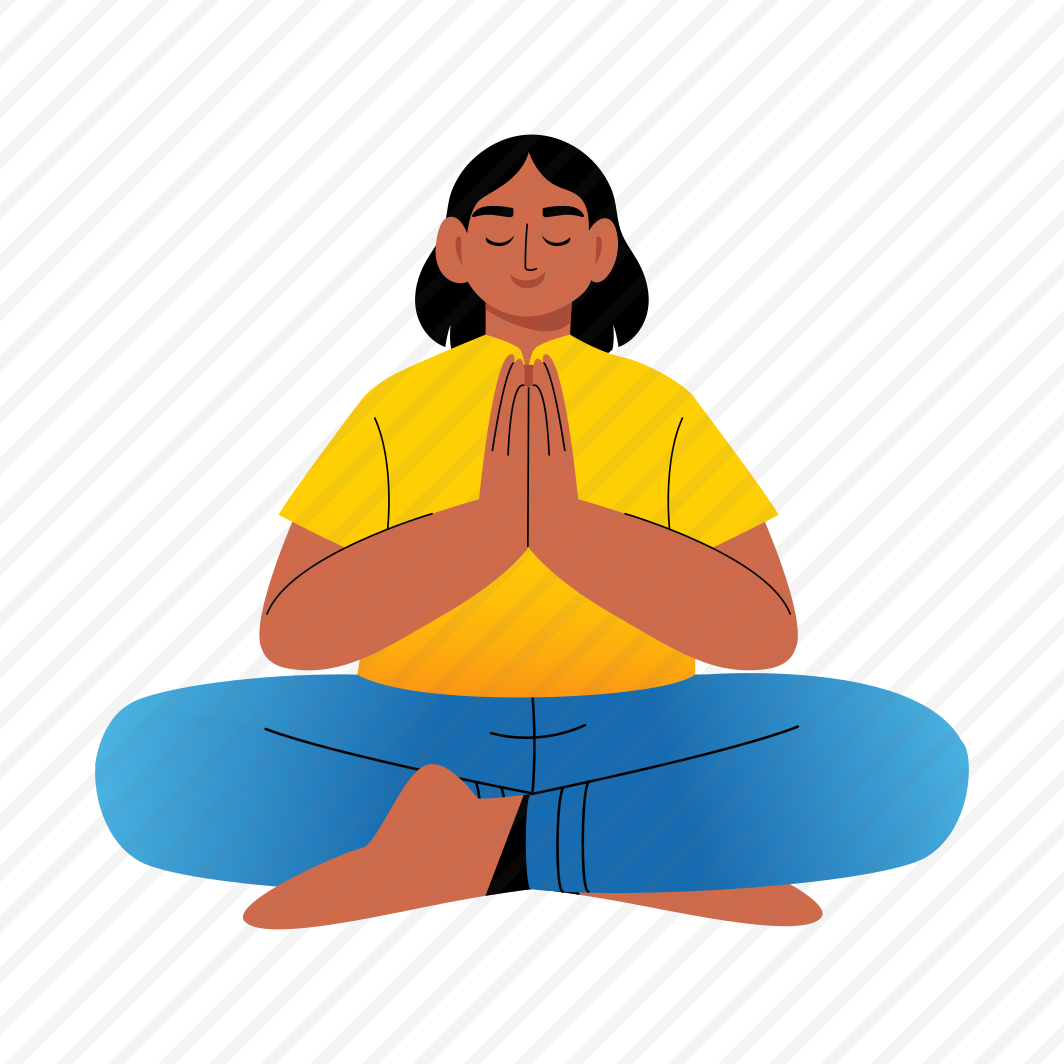 Meditation Pose, Relaxing, Mindfulness, Yoga, Character, preview