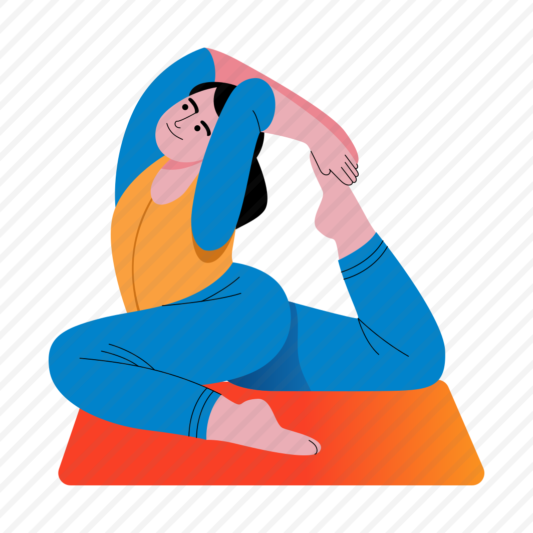 Pigeon Pose, Backbend, Workout, Fitness, Character, preview
