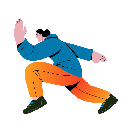 Side Lunges, Quadriceps, Movement, Workout, Character, illustration