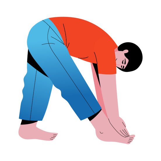 Yoga Stretching, Posture, Meditation, Flexibility, Character, illustration